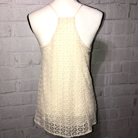 Altard State beautiful lace tank top w/lining G44 - Picture 5 of 6